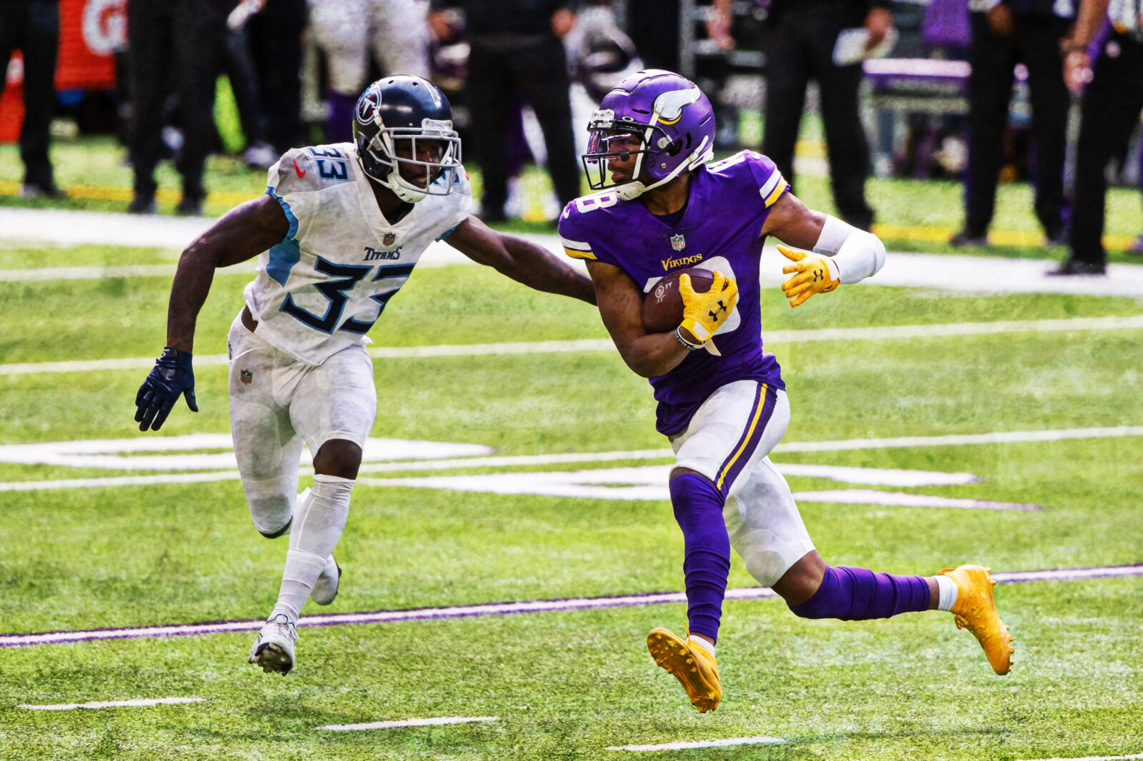 Adam Thielen snags 500th career reception, Justin Jefferson