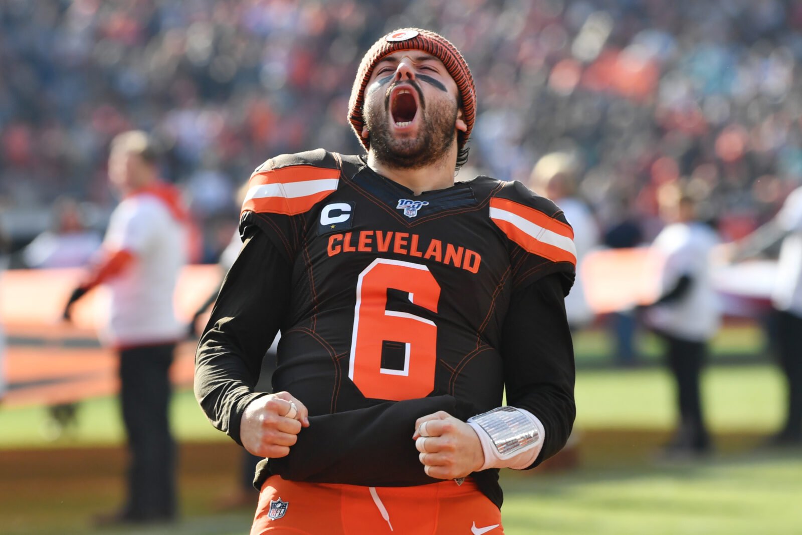 Ad agency replaces Browns quarterback jersey with Baker Mayfield's No. 6