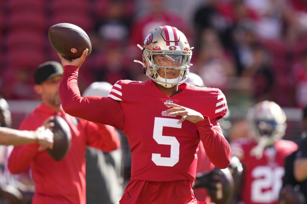 SANTA CLARA, CA - AUGUST 14: San Francisco 49ers quarterback Trey