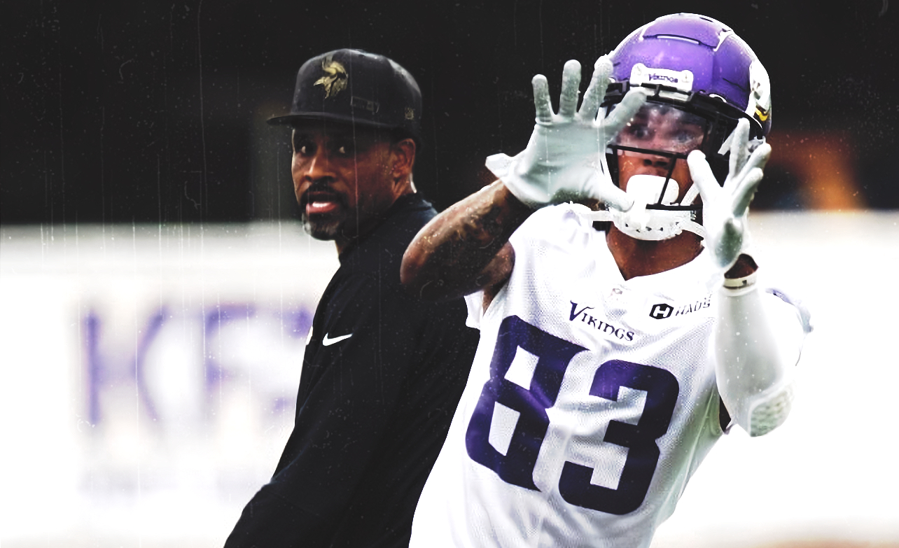 Vikings WRs coach Keenan McCardell talks about Thielen and Jefferson