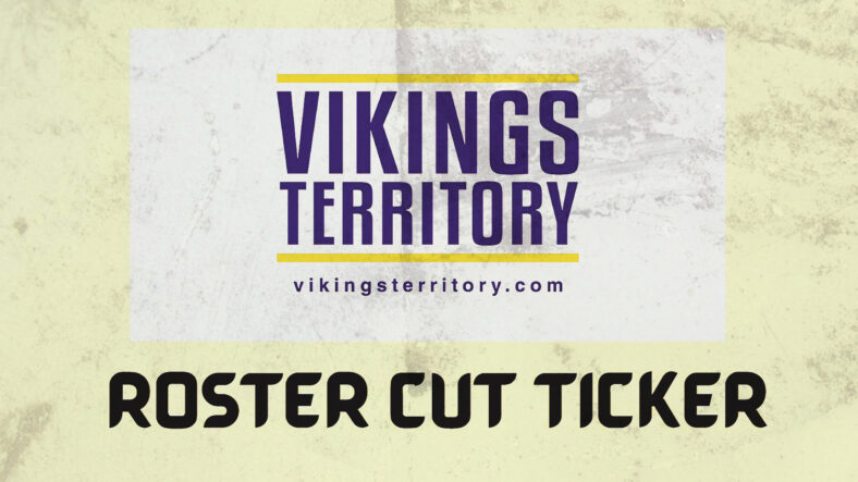 Vikings 2022 Roster Cut Ticker