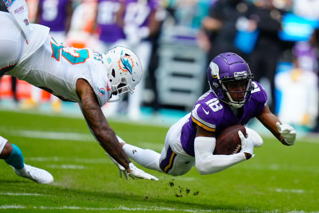 The Vikings Top Offensive Performers at Dolphins, per PFF