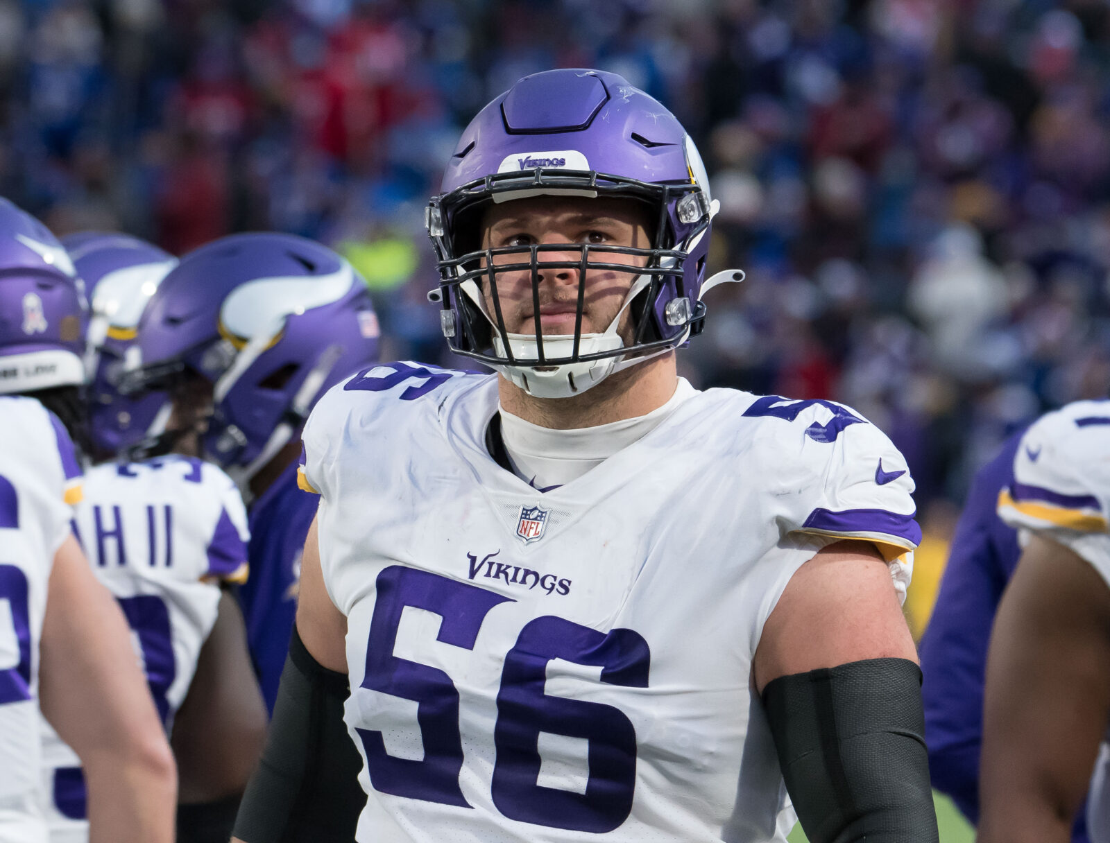 Minnesota Vikings Garrett Bradbury 2019 Nfl Draft Purple Game