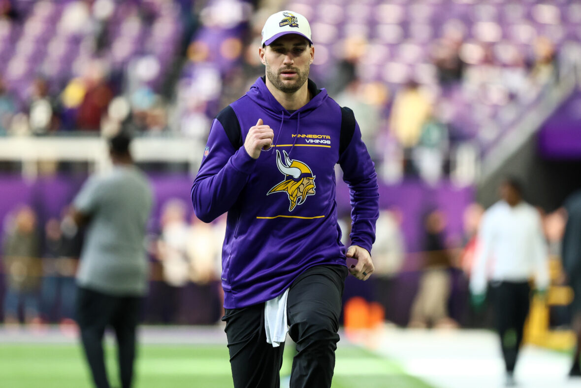 Vikings QB Kirk Cousins' historic comeback jersey on display at