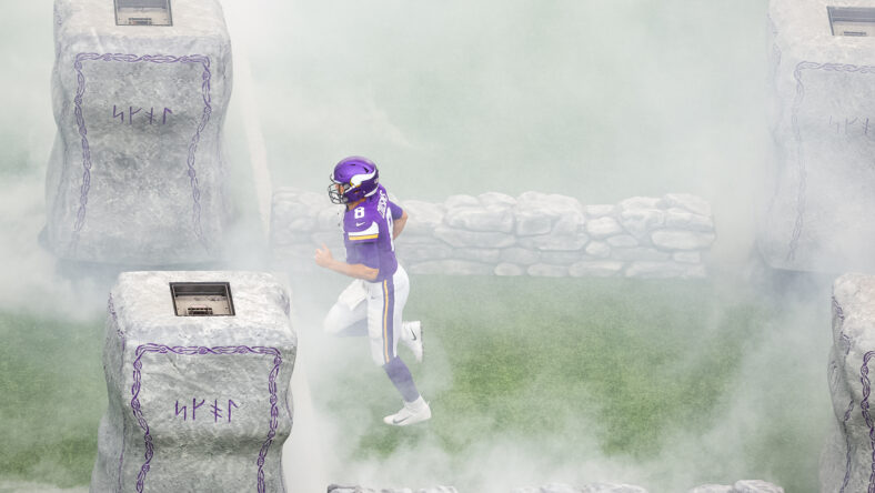 Las Vegas, Nevada, USA. 3rd Feb, 2022. Minnesota Vikings quarterback Kirk  Cousins (8) during the NFC