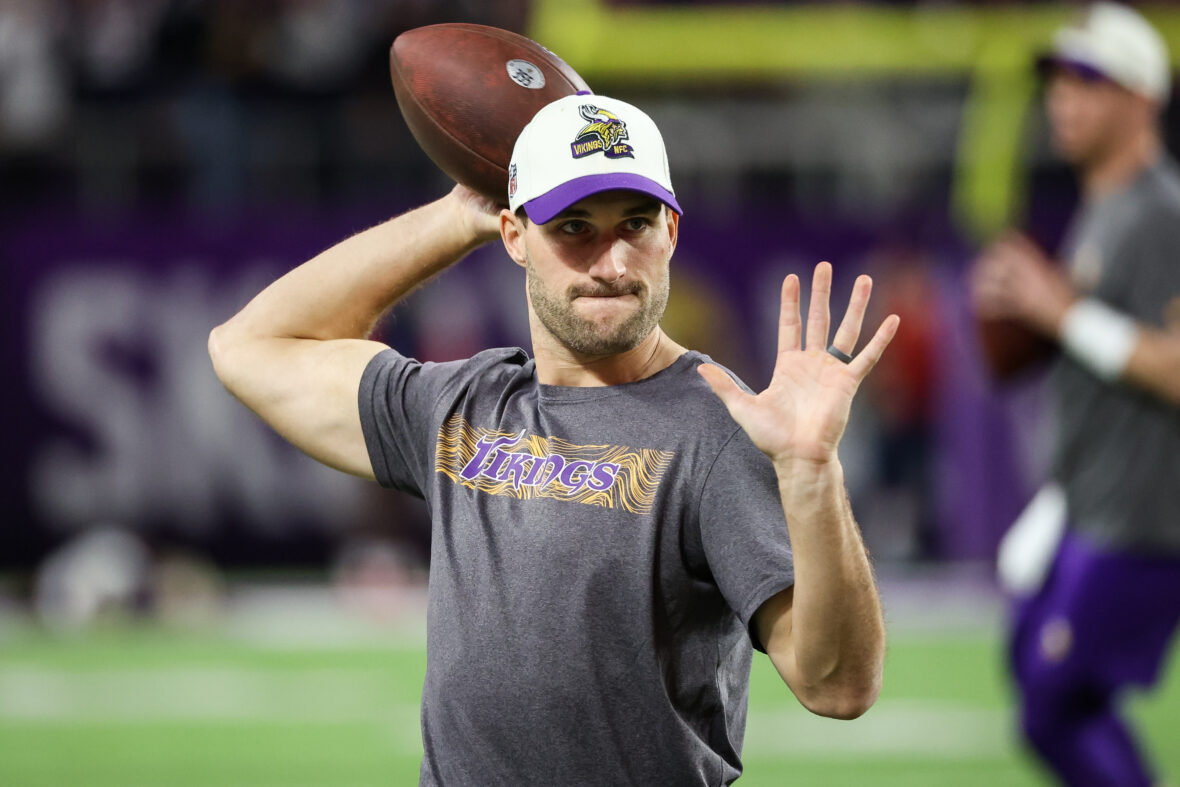 Las Vegas, Nevada, USA. 3rd Feb, 2022. Minnesota Vikings quarterback Kirk  Cousins (8) during the NFC