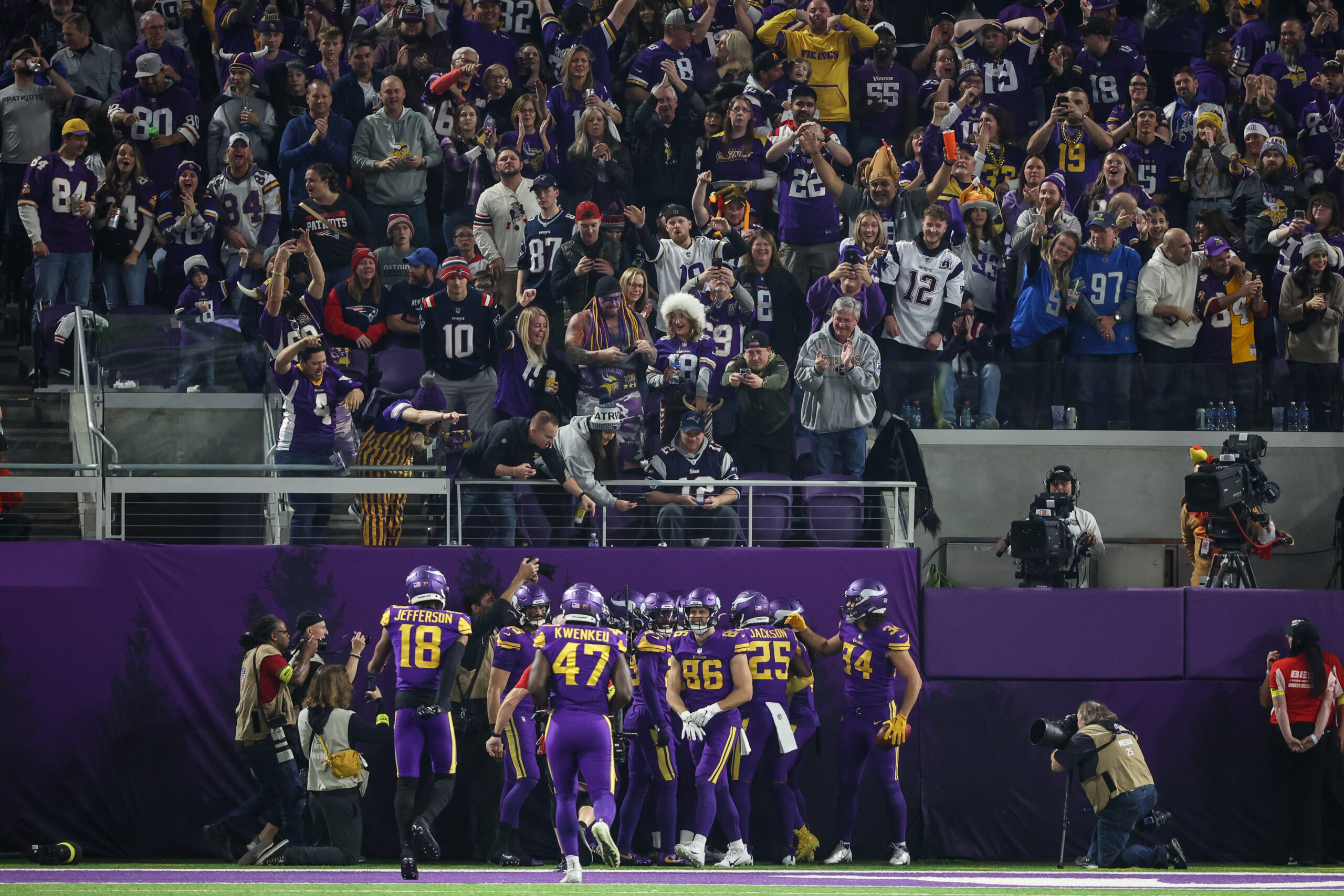 Vikings Depth Chart, Week 12 vs. Patriots - Vikings Territory