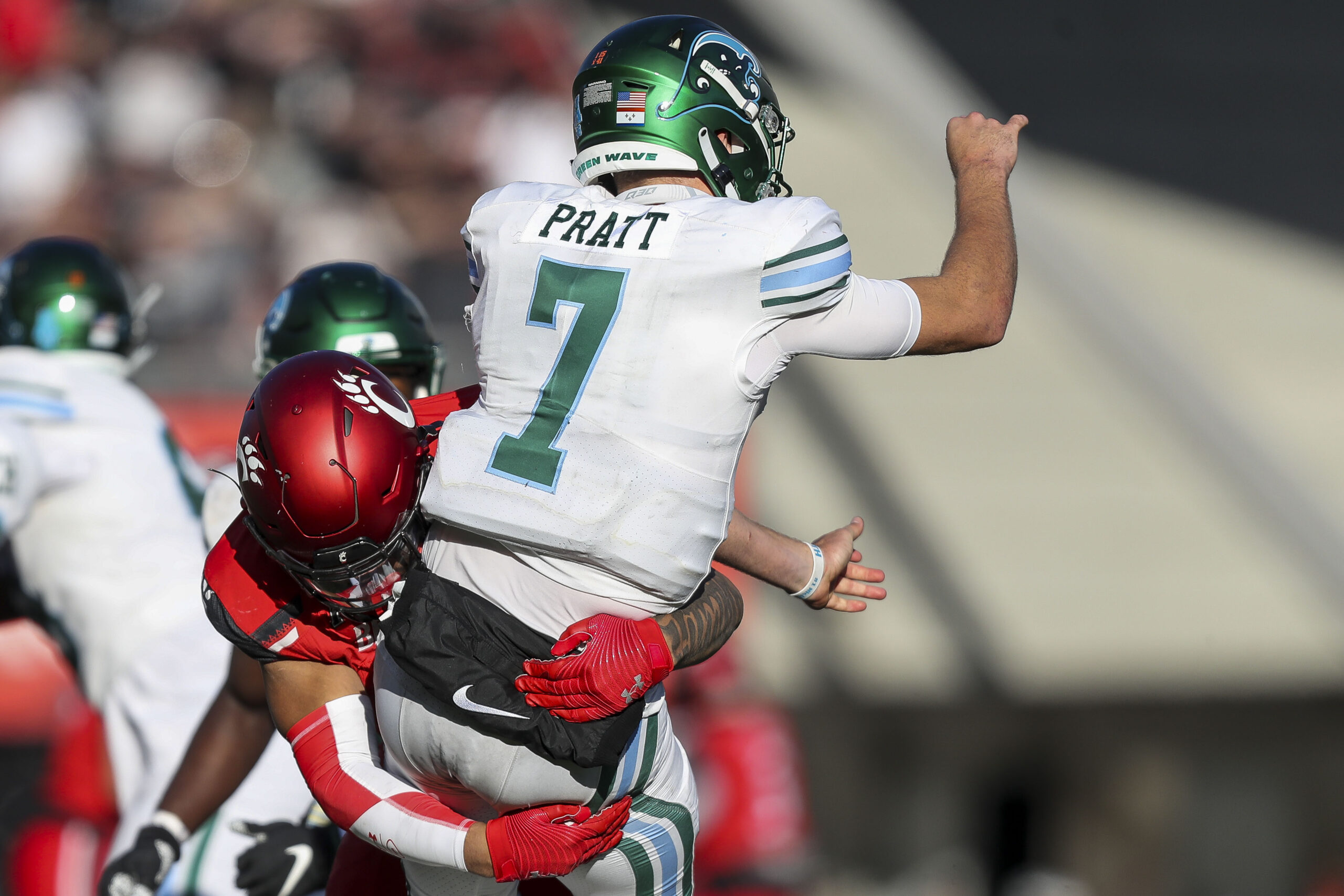 Best college football helmets 2022: Tulane's Green Wave wipes out