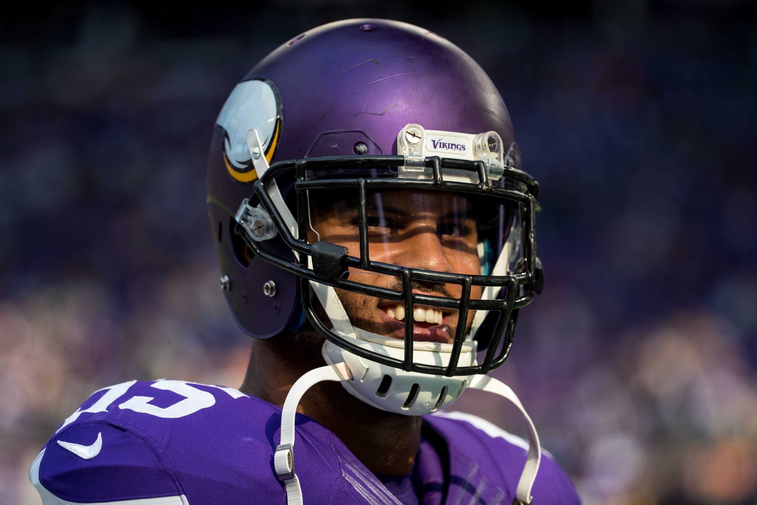 Minnesota Vikings outside linebacker Anthony Barr (55) during the first  half of an NFL football game against the Detroit Lions, Sunday, Oct. 10,  2021 in Minneapolis. Minnesota won 19-17. (AP Photo/Stacy Bengs