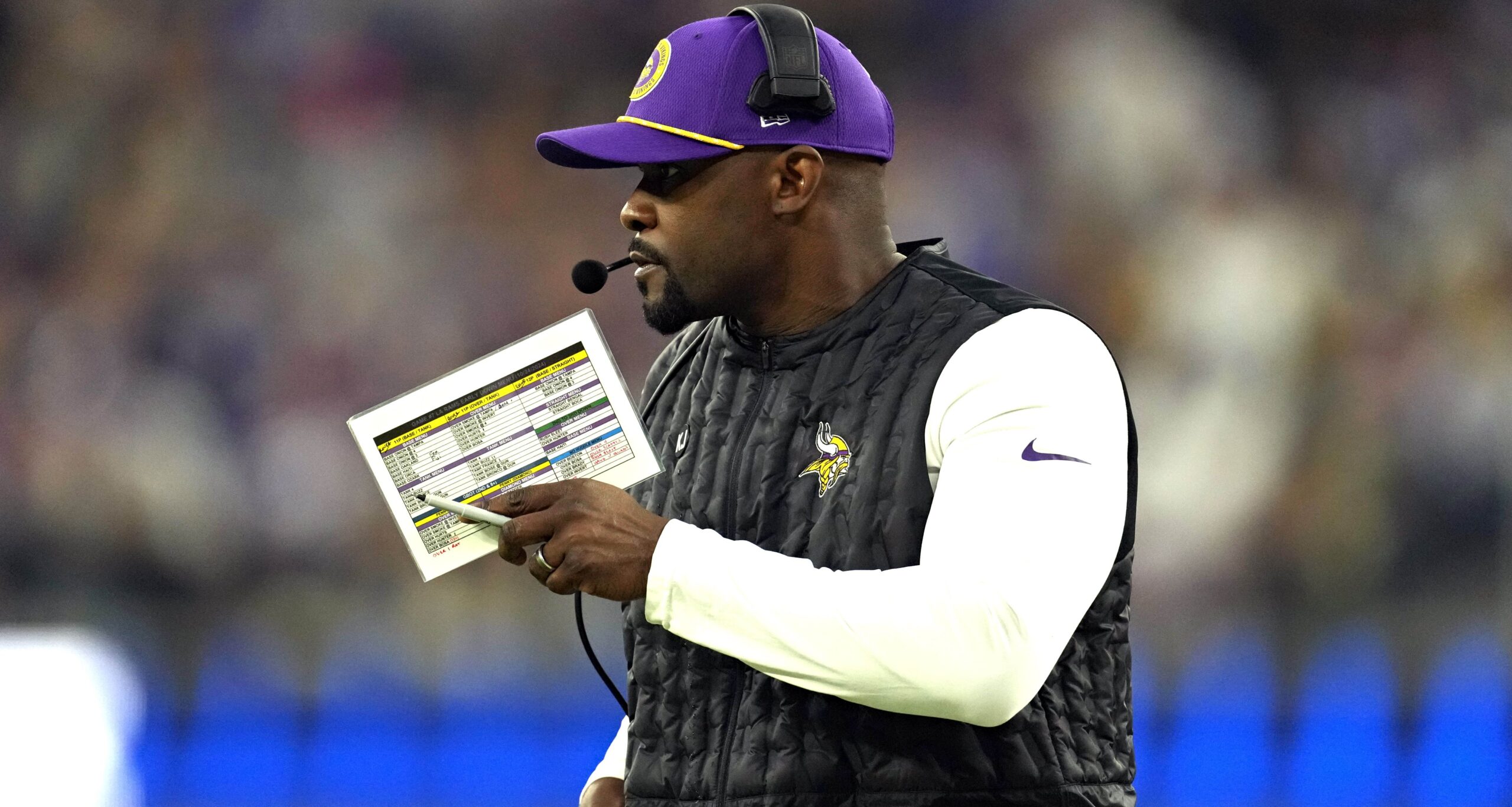 Vikings Coach Vows to Throw Some Chin Music in Week 12