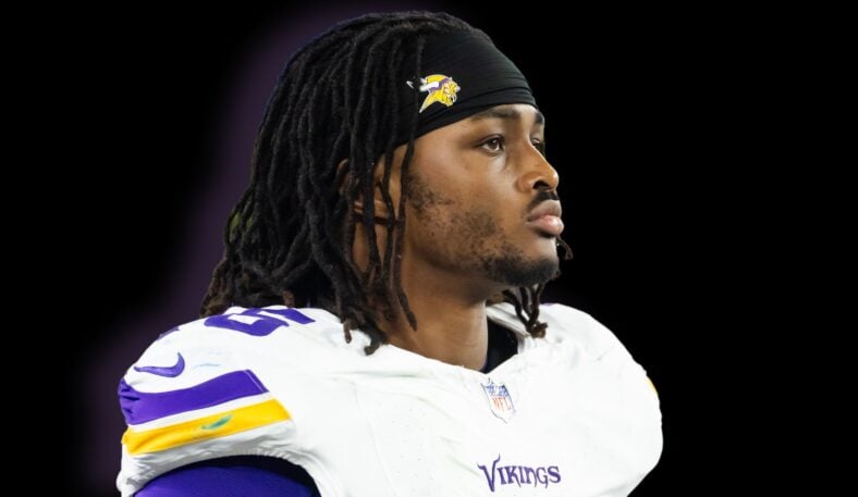 Dallas Turner as a rookie with the Vikings in 2024.