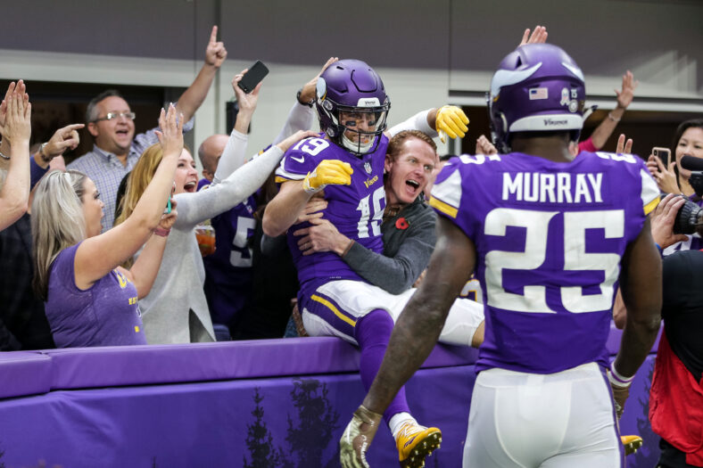 Adam Thielen and Stefon Diggs celebrate dramatic playoff win vs. Saints. Minnesota Vikings