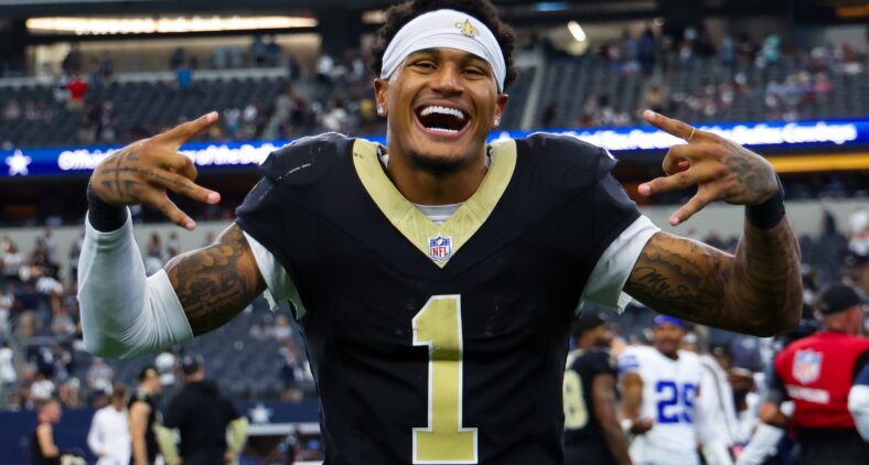 Saints cornerback Alontae Taylor in 2024
