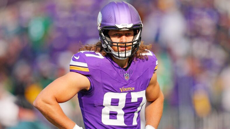 Vikings TE T.J. Hockenson in Week 7 of 2025