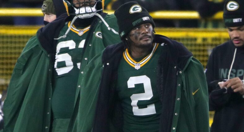 Malik Willis with the Packers in 2025